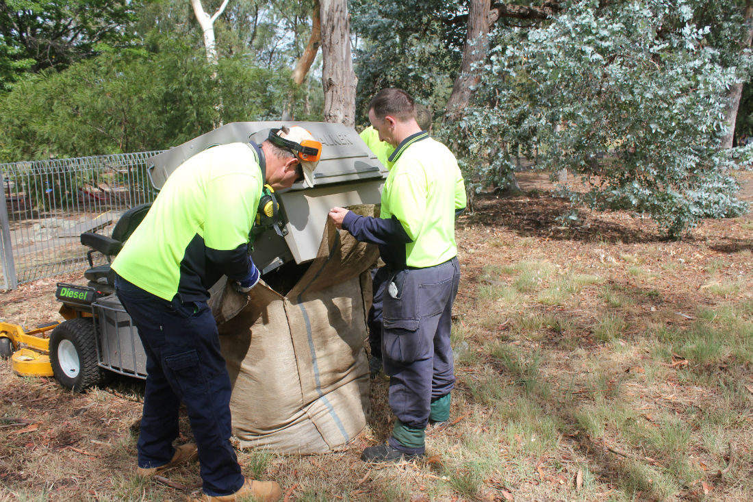 Our services: general grounds maintenance Koomarri's Garden maintenance team