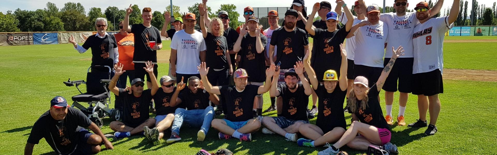 Koomarri playing baseball with the Cavs